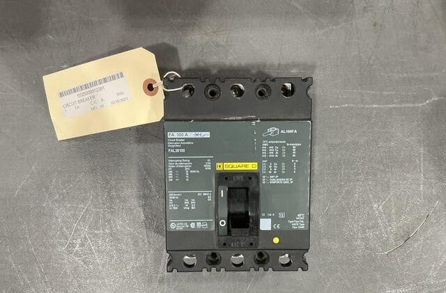 Circuit Breaker FAL36100 NSN 5925-00-891-2391