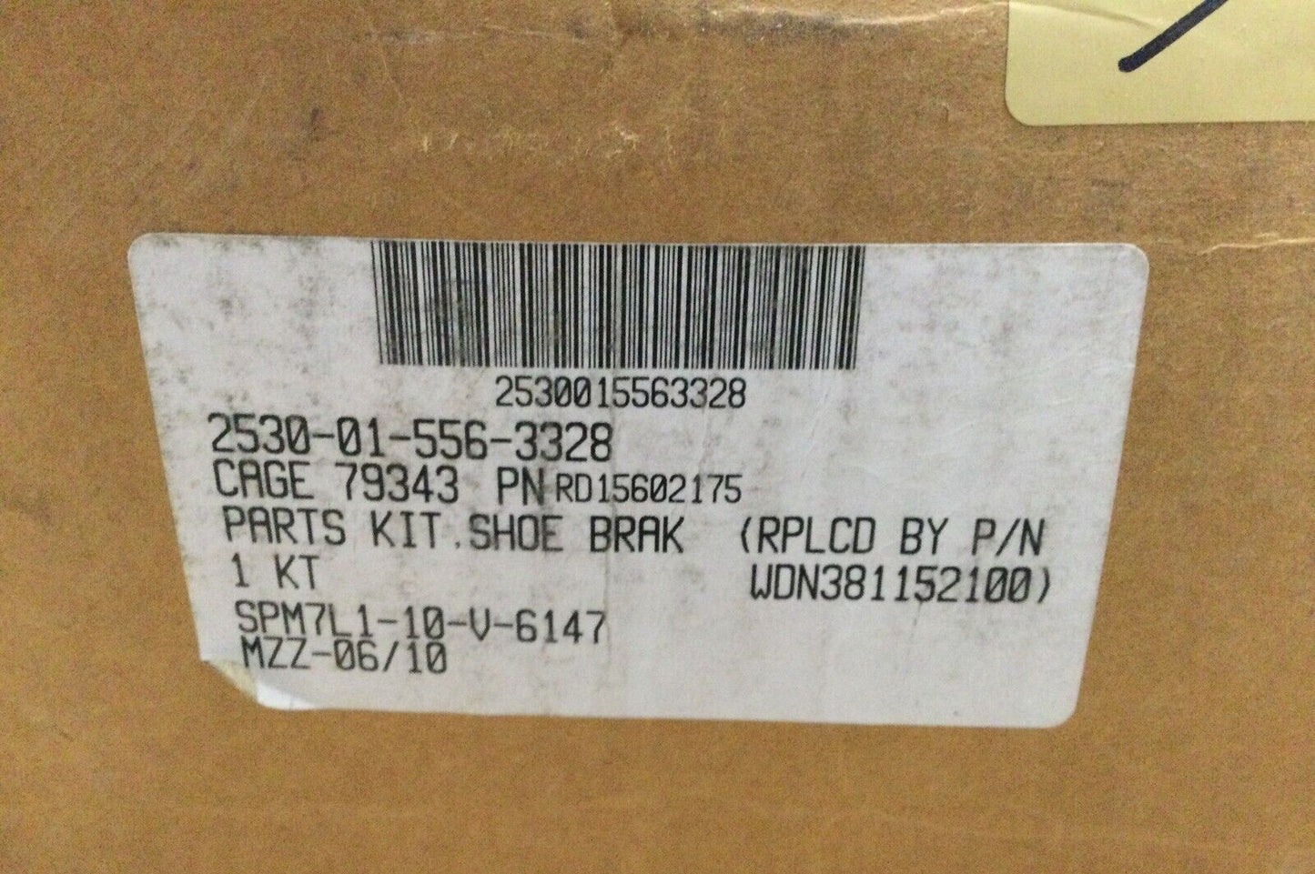 VEHICLE-MOUNTED MINE DETECTOR RD15602175 SHOE BRAKE PARTS KIT 2530-01-556-3328