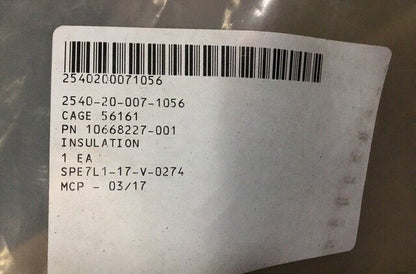 GENERAL DYNAMIC THERMAL INSULATION 470 MM W 10668227-001 2540-20-007-1056