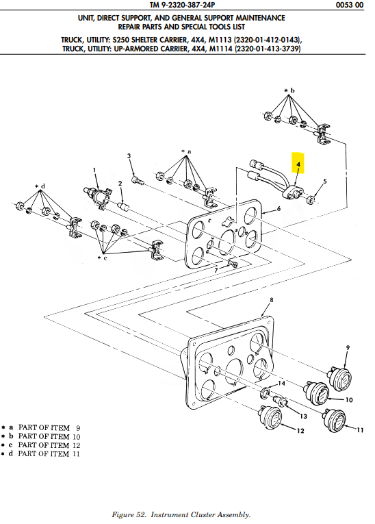 M998 HMMWV HEADLIGHT HIGH BEAM INDICATOR LIGHT (LED) 12356703-3 6220-01-273-0500