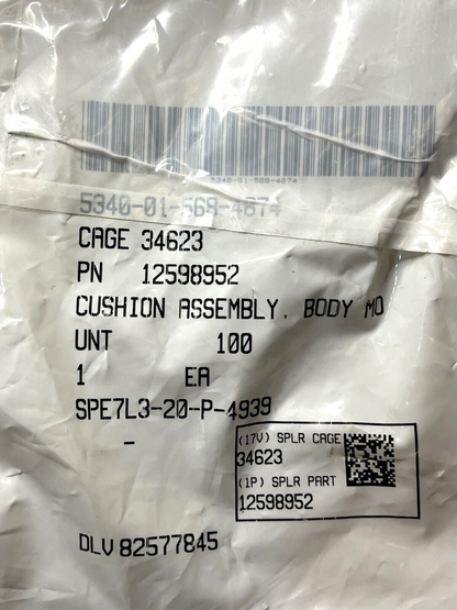 HMMWV HUMVEE LATE STYLE BODY MOUNT 6042800 12598952 5340-01-568-4874