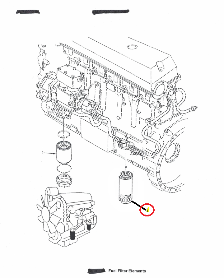 HEMTT OSHKOSH 1147G DETROIT FUEL FILTER ELEMENT WATER SEPARATOR 2910-01-022-8183