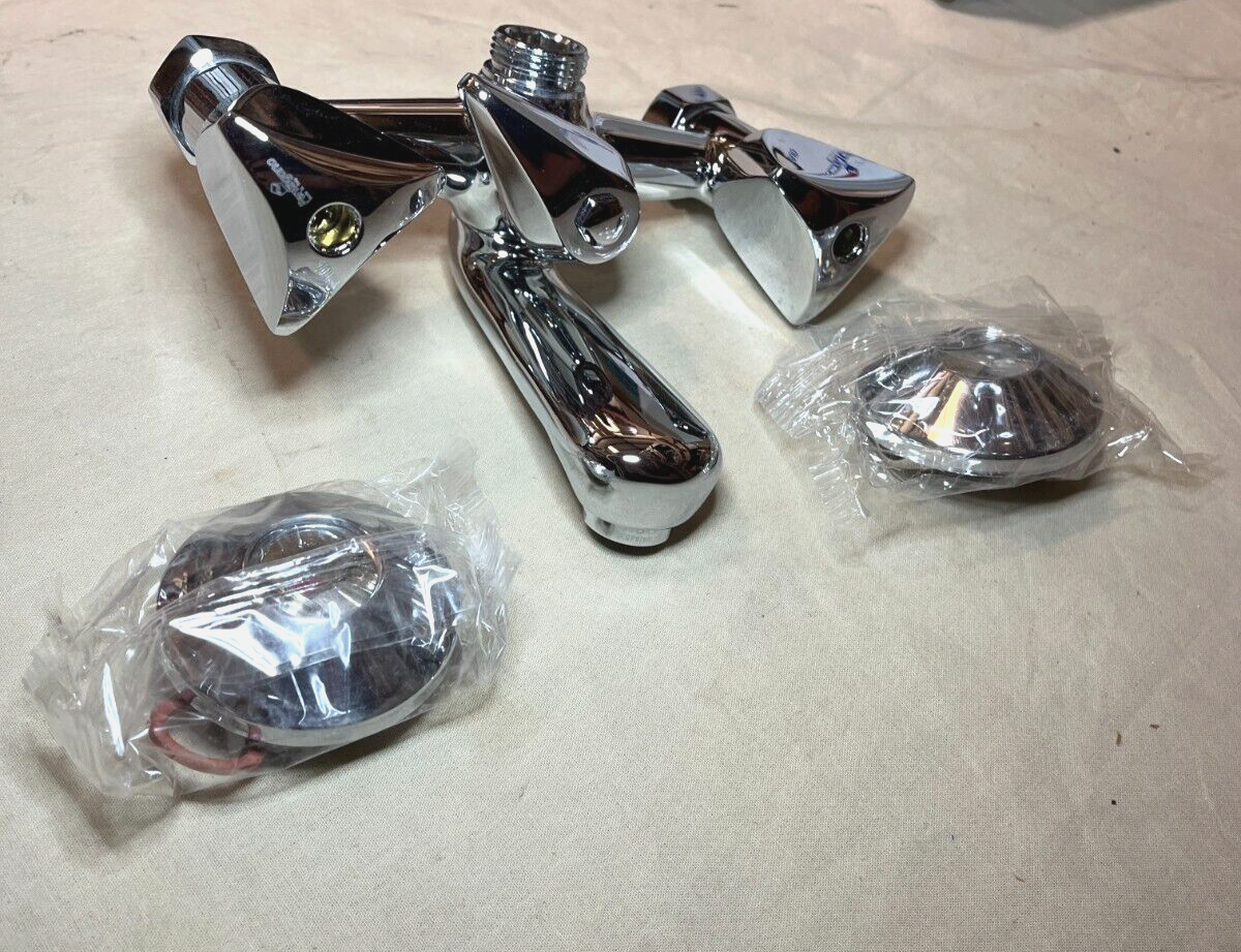 ITALIAN MADE NEW PENTAGONO STAINLESS BATHTUB / SHOWER FAUCET HEAD MIXTURE MIXER