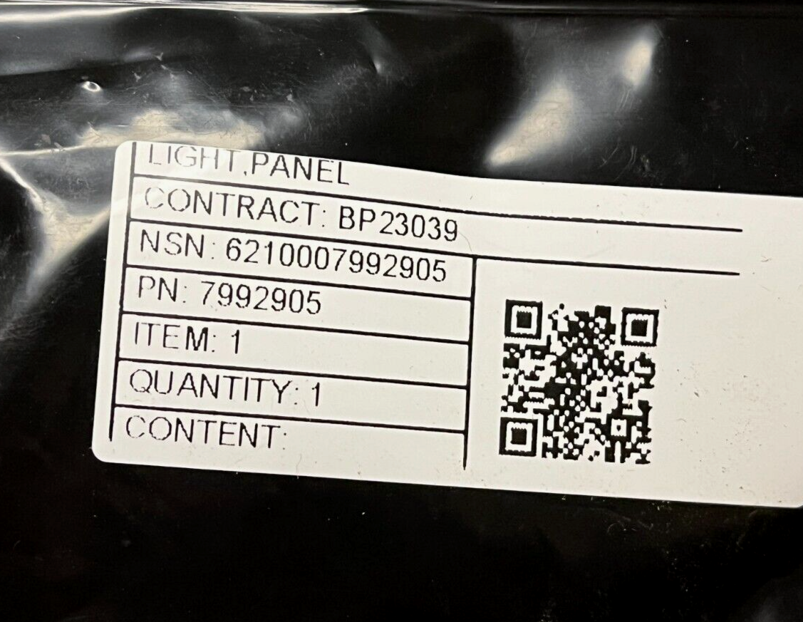 NEW MILITARY VEHICULAR PANEL LIGHT INDICATOR 7992905 160318 6210-00-799-2905