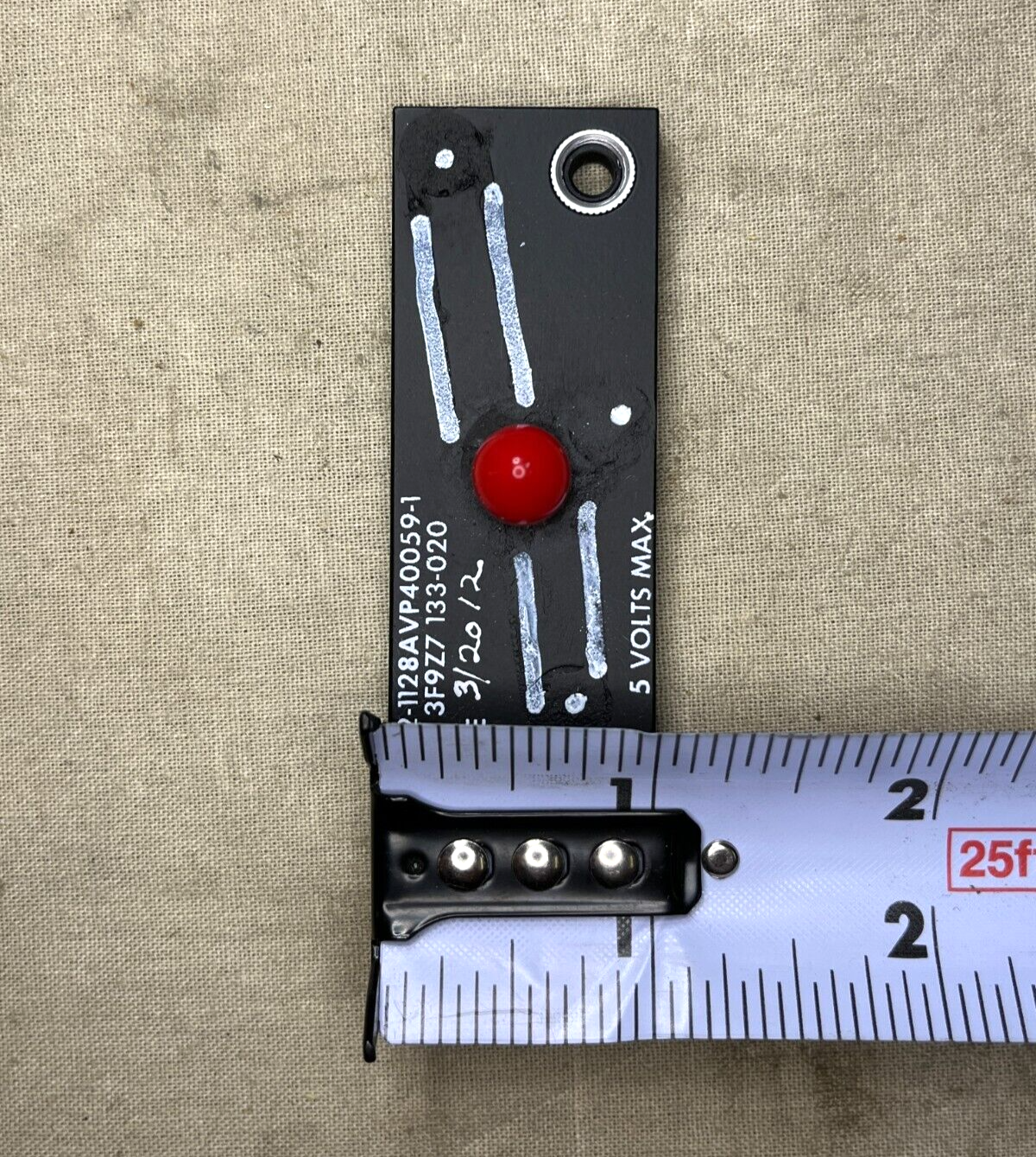 AIRCRAFT PROWLER EA-6B 1128AVP40059-1 IDENTIFI PLATE ASSEMBLY 1560-00-444-7889