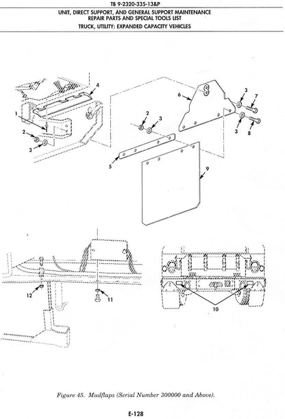 AMG SPLASH GUARD KIT MUD FLAP KIT HUMMER M998 HUMVEE HMMWV 2540-01-539-1558