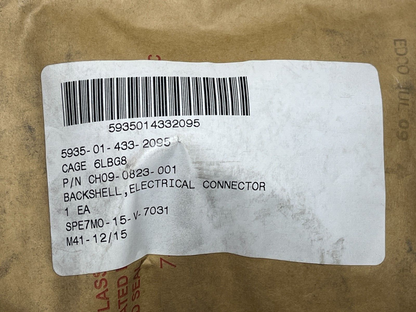 ELECTRICAL CONNECTOR BACKSHELL 6227637 9475370-1 CH09-0823-001 5935-01-433-2095