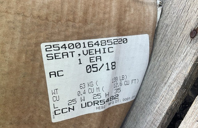 Vehicular Seat 105-392000-002 NSN 2540-01-648-5220 - photo 5