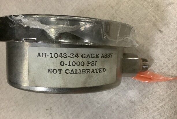 ADVANCE MFG.CO AH1043-34 LOW PRESSURE GAGE ASSEMBLY NSN 5220-01-060-4105