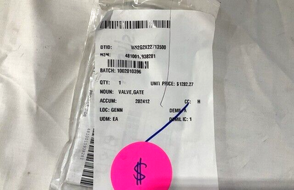 AMPHIBIOUS ASSAULT FUEL SYSTEM PRIDE CAST 12497305 GATE VALVE 4810-01-593-8281