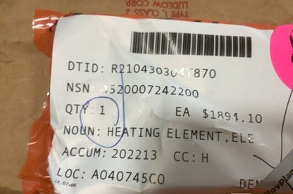 Genuine Chromalox 155-116078-001 Electric Heating Element IMMER 20KW 480V NOS