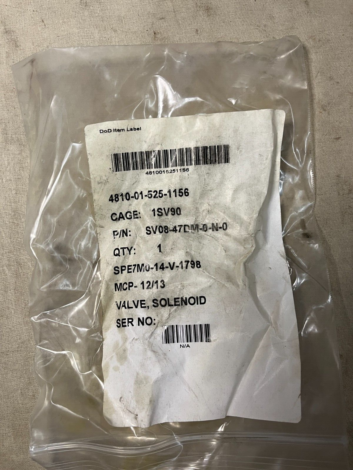 NEW M9 ACE SV08-47DM-0-N-00 4 WAY, 3 POSITION MOTOR SPOOL 4810-01-525-1156