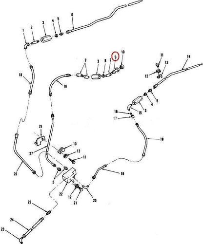 M60, M60A1 & M48A5 TANK 8711315 SELF SEALING SOCKET P-1811H 4730-00-714-5175
