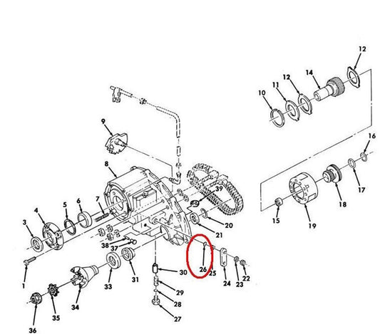M998 HMMWV 7052637-1 SHIFT LEVER O-RING SEAL APR2-116N219-7 5331-00-451-0118