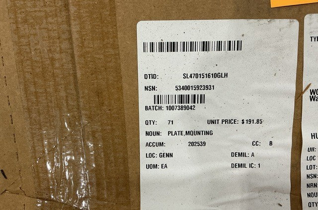 Mounting Plate 3883871C1 NSN 5340-01-592-3931 - photo 5