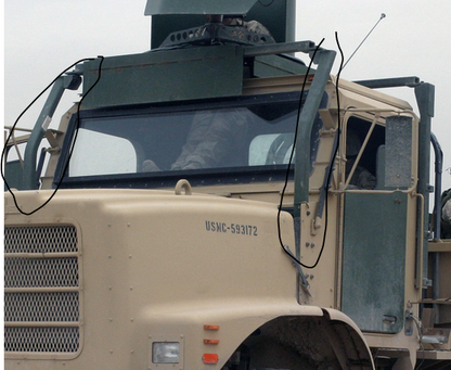 OSHKOSH MTVR FRONT Turret Support Leg Pair 7 Ton Pair 3266167 3266168