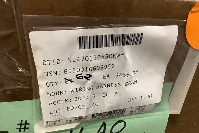 Oshkosh Defense 12603159 12611618 Branched Wiring Harness 6150-01-669-9952