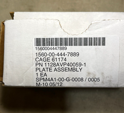 AIRCRAFT PROWLER EA-6B 1128AVP40059-1 IDENTIFI PLATE ASSEMBLY 1560-00-444-7889