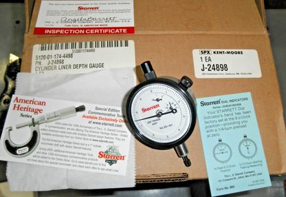 DETROIT DIESEL 92 ENGINES CYLINDER LINER DEPTH GAUGE J-24898 5210-01-174-4498