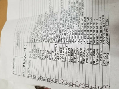 New Humvee Tool Kit HMMWV M998 Tool Kit M1125 M1114 Tool Kit For Hummer  H1