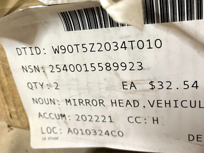 IVMMD UNITRUCK 2402-01084-27 VEHICULAR REAR VIEW MIRROR HEAD 2540-01-558-9923