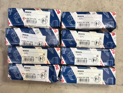 SET OF 8 BOSCH INJECTORS FOR HMMWV, H1, 6.5L TURBO 2910-01-399-1848 0432217276