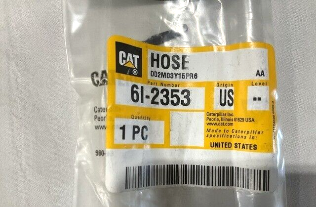 FMTV LMTV M1078 CATERPILLAR 6I-2353 PREFORMED HOSE AMS-6360 4720-01-389-2230
