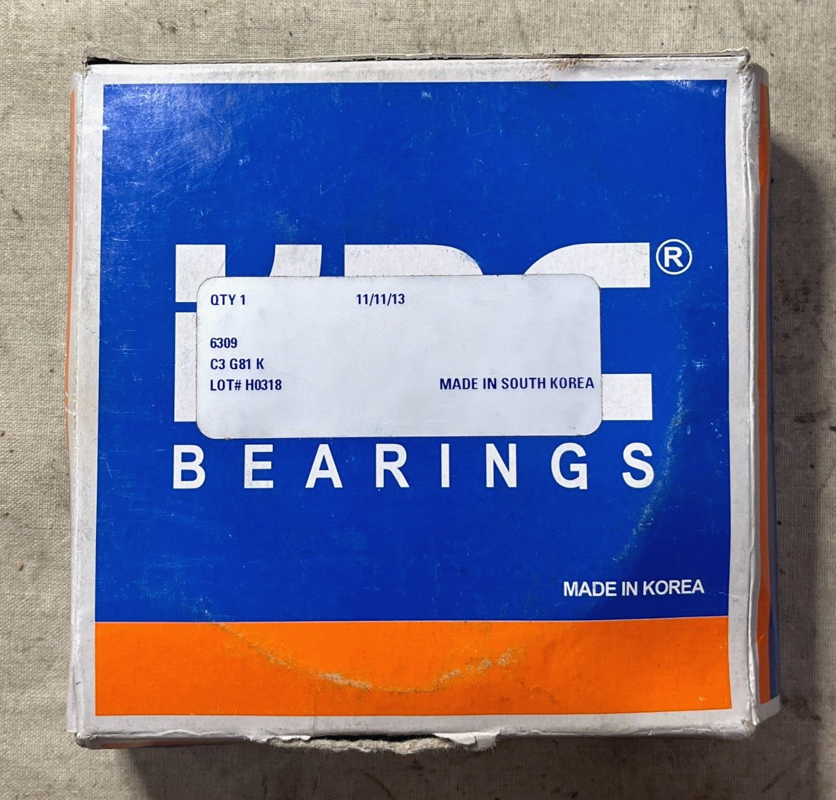 GENUINE KBC 6309DDC3G81 PRECISION BEARING 20x47x14 mm 6309-B-2DRS-L038-C3#0 USA