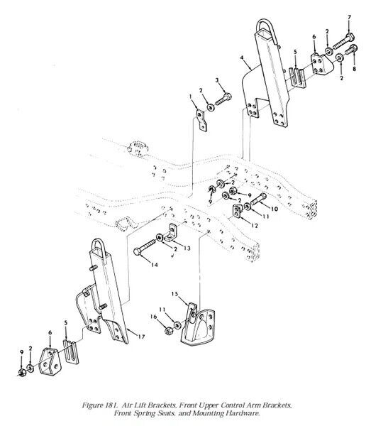 HMMWV HUMMER M998 RH AIR LIFT MOUNTING BRACKET ASSY 12447001 2590-01-478-6799