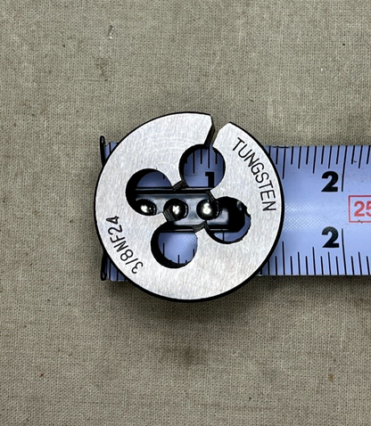 THREADING TOOL 3/8" X 24 NF SPLIT DIE THREAD CUTTER TUNGSTEN STEEL 3/8NF24