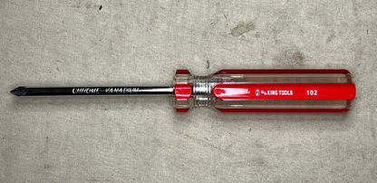 NEW GS KING TOOLS 102 CHROME VANADIUM SCREWDRIVER 6inch USA