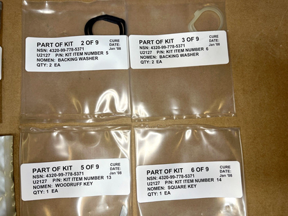 ULTRA DYNAMIC 1PPD7111-23A MAINTENANCE ROTARY PUMP KIT 6230-280 4320-99-778-5371