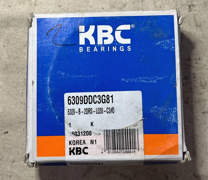 GENUINE KBC 6309DDC3G81 PRECISION BEARING 20x47x14 mm 6309-B-2DRS-L038-C3#0 USA