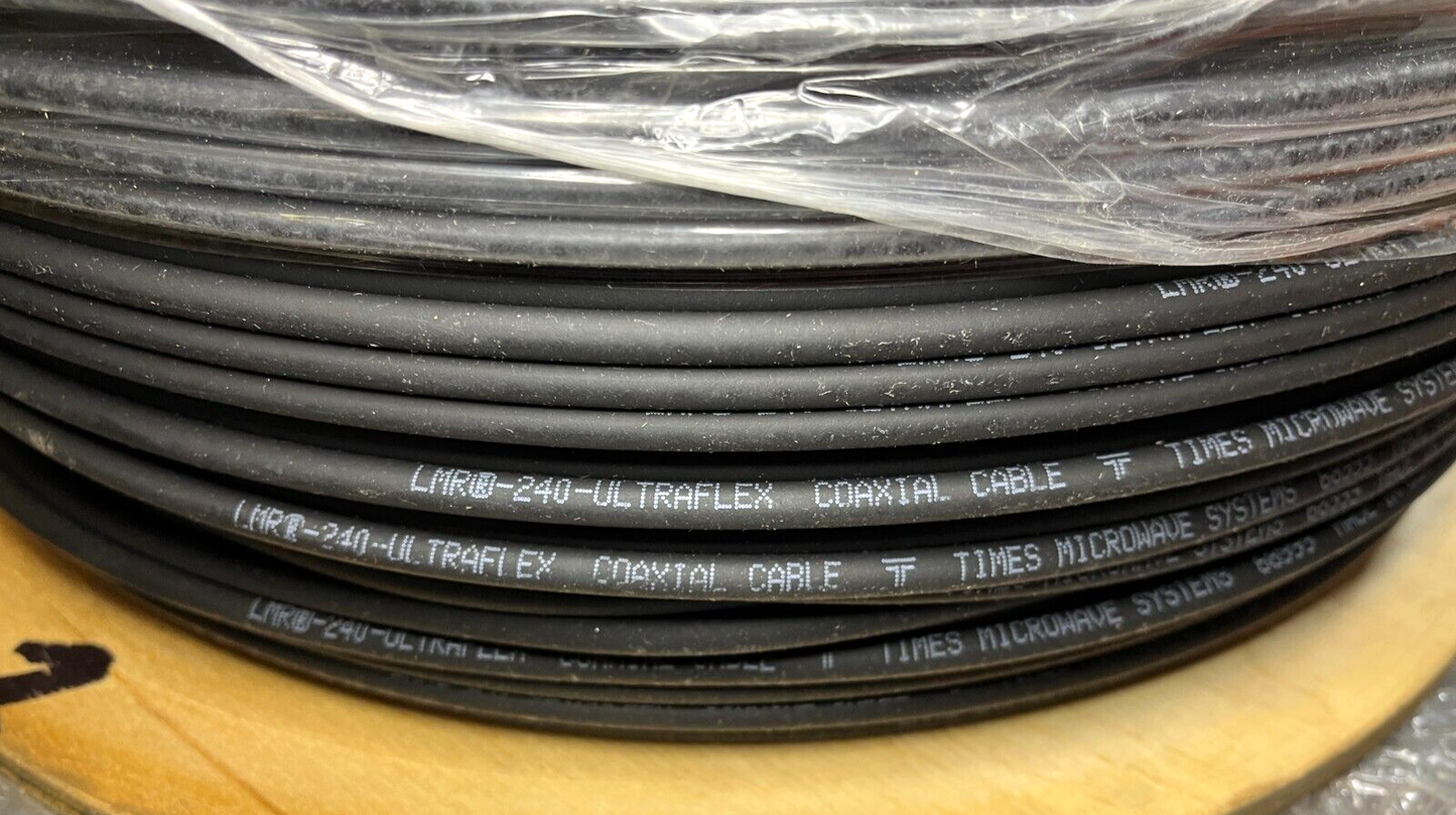COMPLETE SPOOL OF GAMMA VACUUM RADIO FREQUENCY CABLE 360273 6145-01-621-4388