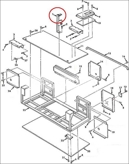 5-TON M939 SERIES TRUCK 12300756 CONTA POST ASSEMBLY 2510-01-187-0379 USA-STOCK