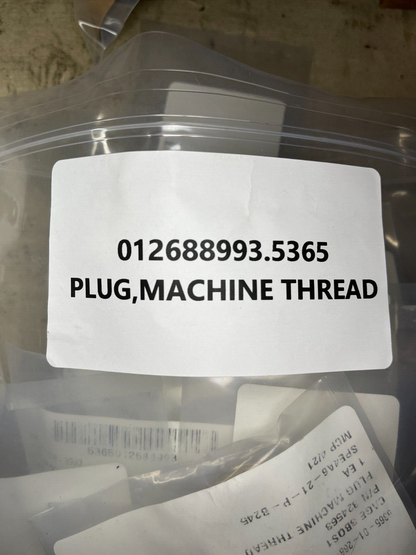 GENERATOR 15KW TQG 324563 MACHINE THREAD PLUG 9813550230 5365-01-268-8993 NOS