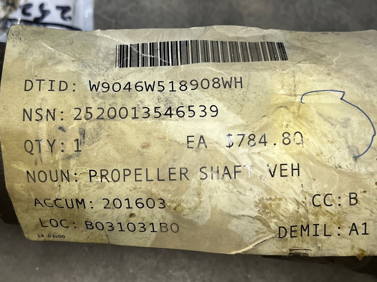 Propeller Shaft 812961-1 NSN 2520-01-354-6539 - photo 7