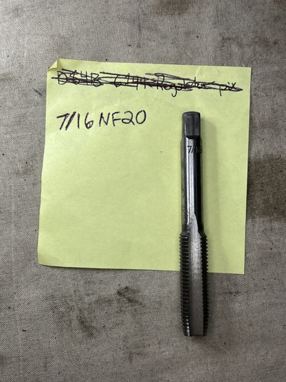 7/16''-20 NF TUNGSTEN STEEL HAND TAP 7/16NF20