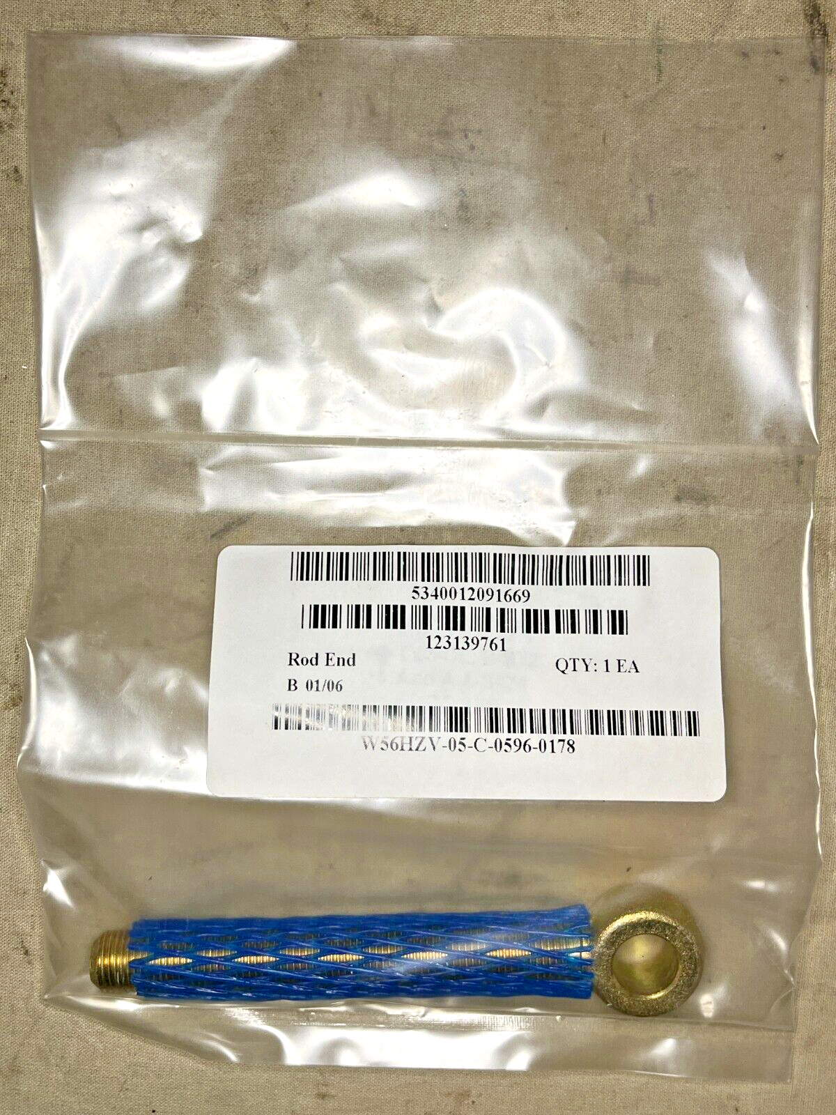 MILITARY M548 & M548A1 12313976-1 1/2" 3.75" THREADED ROD END 5340-01-209-1669