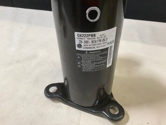 GENUINE LG QK222PBB COMPRESSOR SET FOR AC 1PH LRA31 50HZ 220-240V TBZ30148501