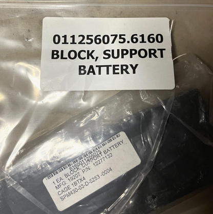 M939, M818, M931 5-TON TRUCK 12277132 BATTERY BOX SUPPORT BLOCK 6160-01-125-6075