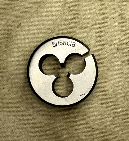 5/16" x 18 UNC SPLIT DIE THREAD CUTTER TUNGSTEN STEEL 5/16NC18