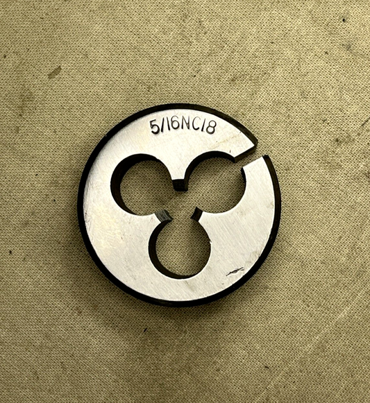 5/16" x 18 UNC SPLIT DIE THREAD CUTTER TUNGSTEN STEEL 5/16NC18