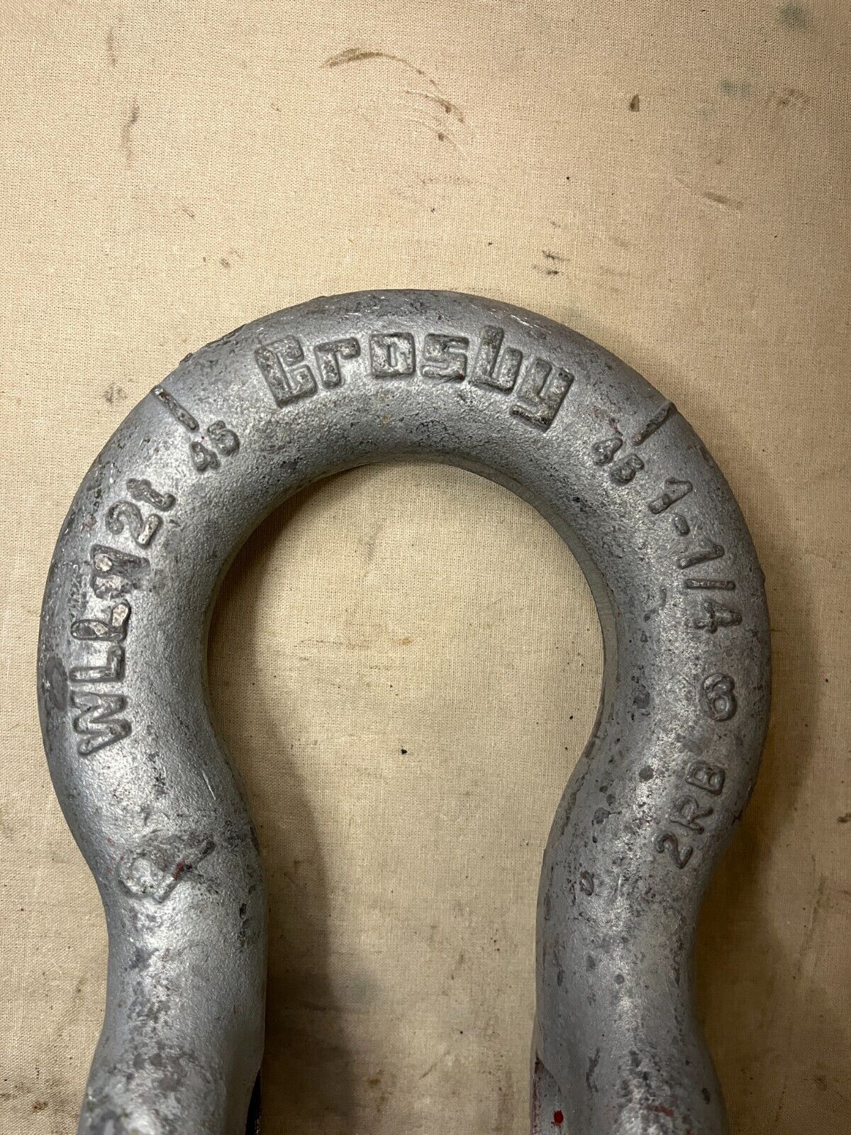 FMTV TRUCK CROSBY 1-1/4" G-209 SCREW PIN ANCHOR SHACKLE 12 TON 2510-01-482-7957