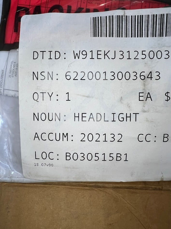Head Light Switch Assy 5A910 NSN 6220-01-300-3643 - photo 4