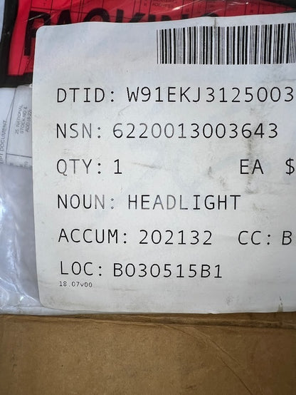 Head Light Switch Assy 5A910 NSN 6220-01-300-3643 - photo 4