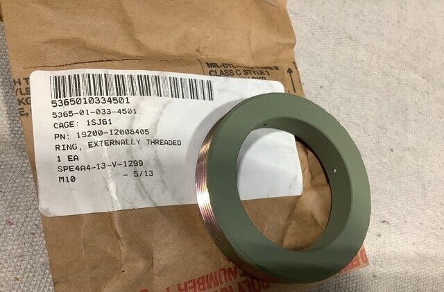 M-198 155MM 12008405 4 HOLES EXTERNALLY STEEL THREADED RING 5365-01-033-4501