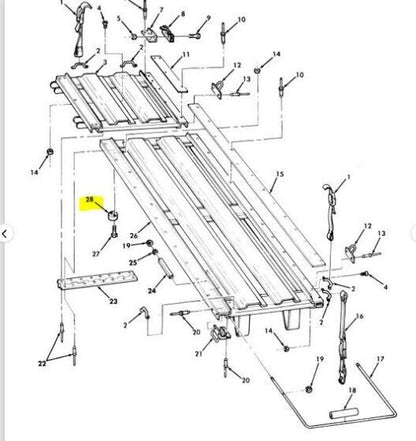 HMMWV INTERIOR LIGHT ILLUMINATOR UPPER LITTER TRAY ASSEMBLY M997A1, M997A2, M997