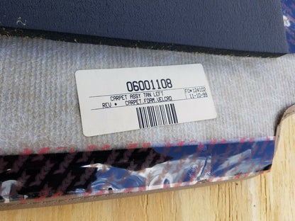 Hummer H1 Humvee Carpet Wheelhouse LH Tan Ground Mat 6001108