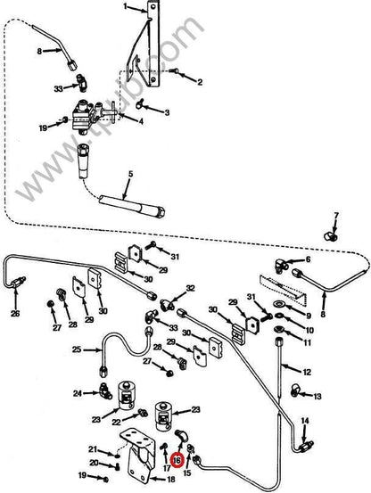 HEMTT AMPV TRUCK EATON 2089-4-4S STEEL PIPE ELBOW 1/4" 8169127 4730-00-035-8036